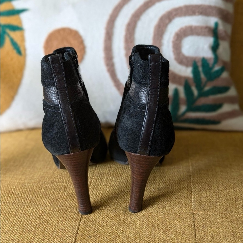 Tory Burch Black Heeled Boots - Picture 4 of 6